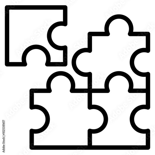 Puzzle Icon Element For Design