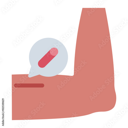 Contraceptive implant in arm for birth control and pregnancy prevention.