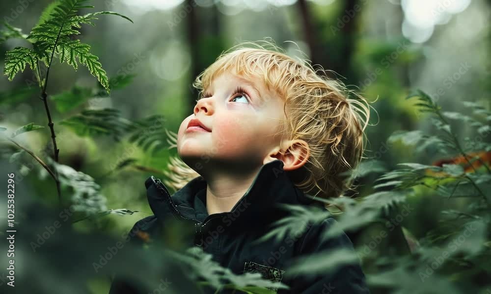 Little Boy Wondering in the Woods Little Boy Wondering in the Woods