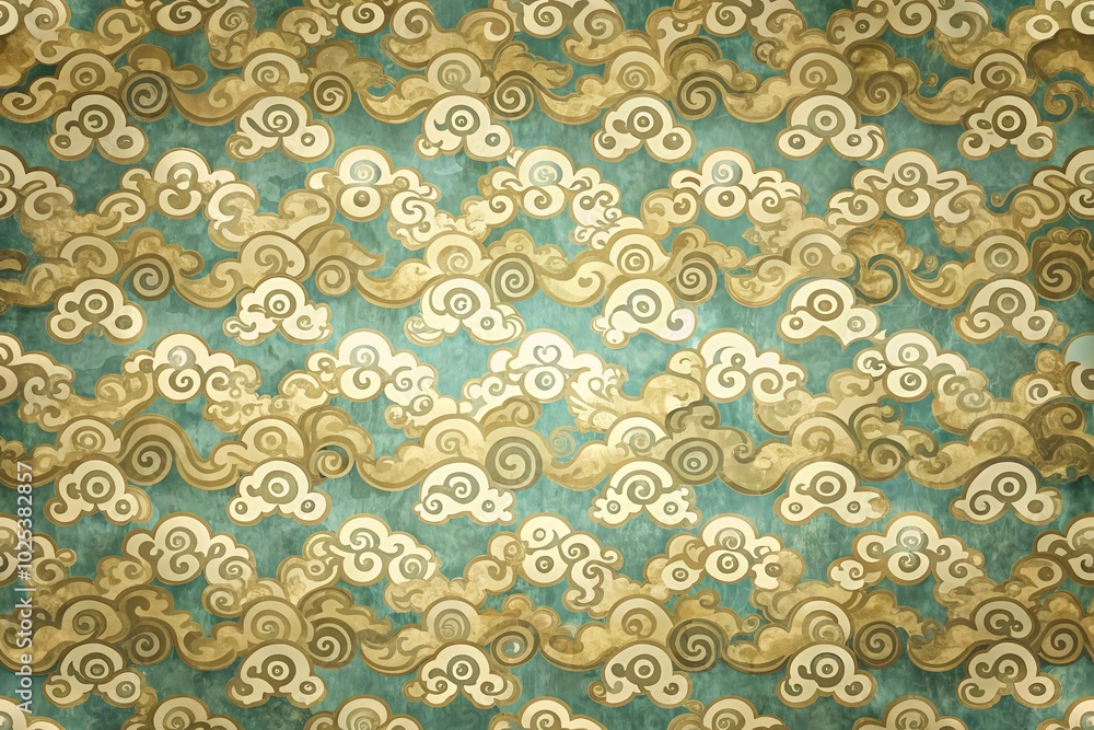 Chinese cloud pattern texture with antique finish classical background wallpaper Chinese cloud pattern texture with antique finish classical background wallpaper