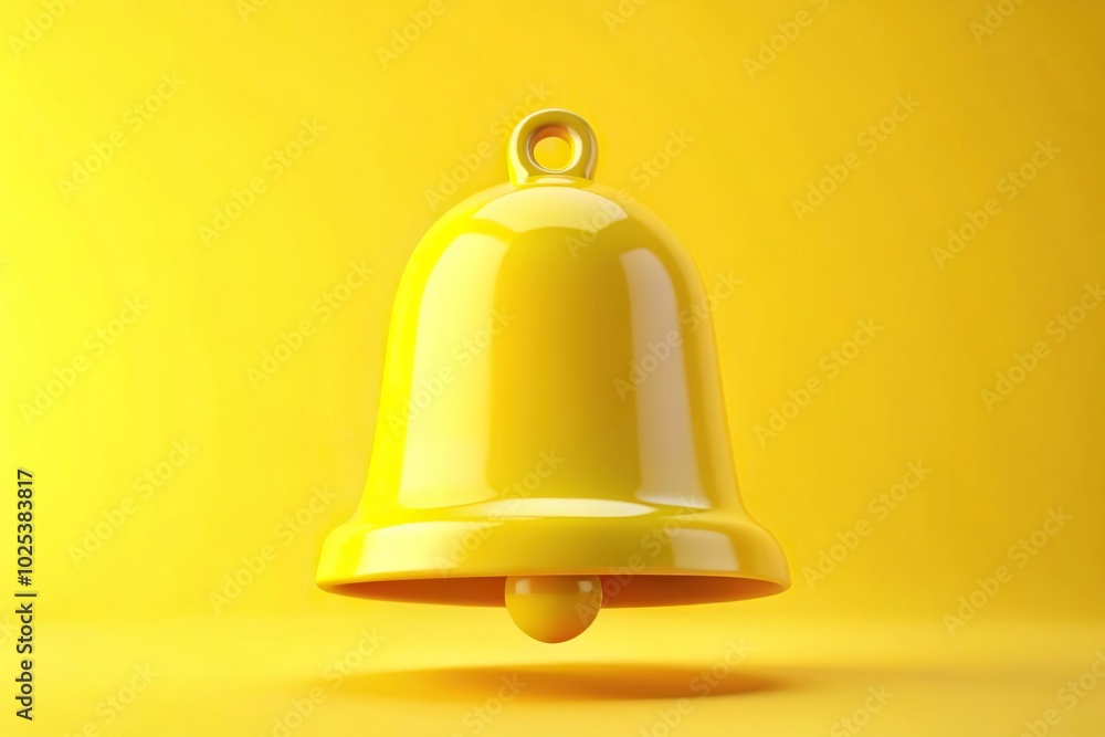 Bright yellow bell with a question mark symbolizing notification alerts or inquiries Bright yellow bell with a question mark symbolizing notification alerts or inquiries
