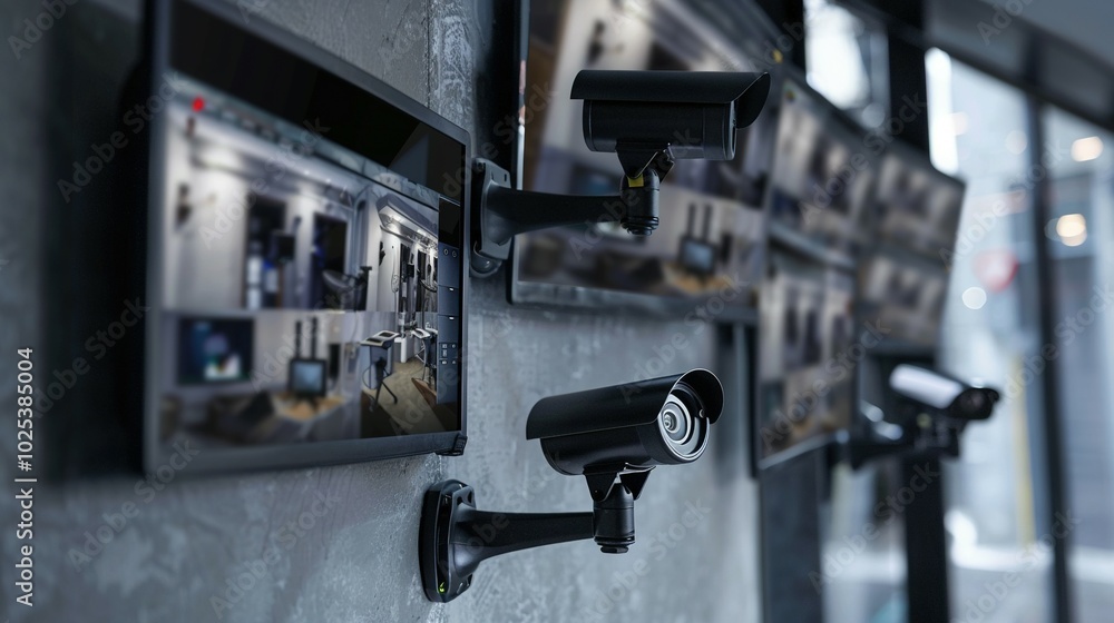 Quad Monitor Interface for Surveillance Cameras Quad Monitor Interface for Surveillance Cameras