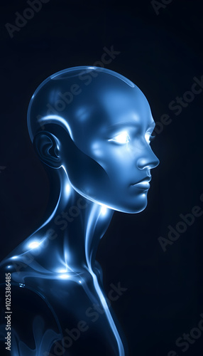 The concept of the study of the psyche isolated with white highlights, png