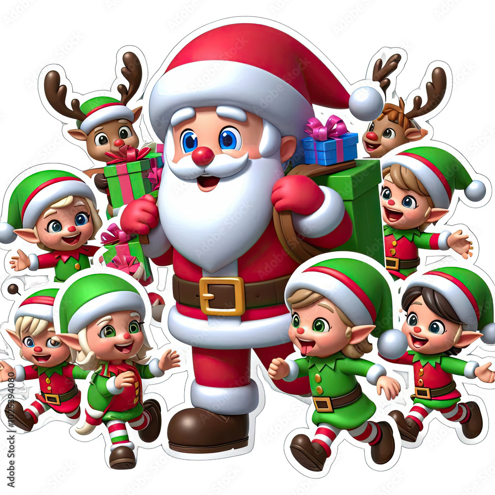 happy santa holiday gift