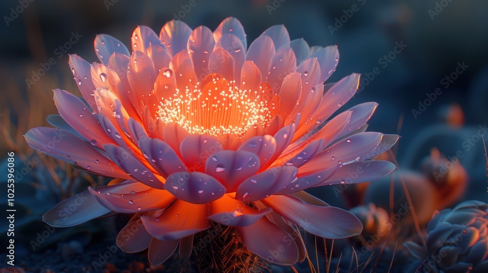 Glowing Cactus Flower Glowing Cactus Flower