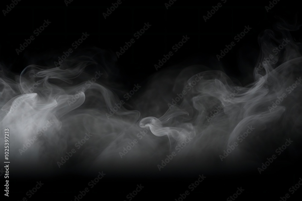 Obraz premium Smoke on a black background