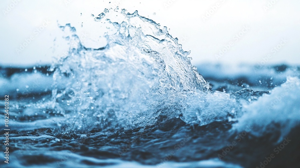white water spraying up into the air with dark blue water in the background white water spraying up into the air with dark blue water in the background