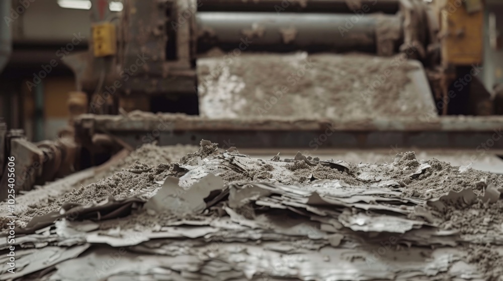 Industrial Process of Recycling Paper Waste Material Industrial Process of Recycling Paper Waste Material