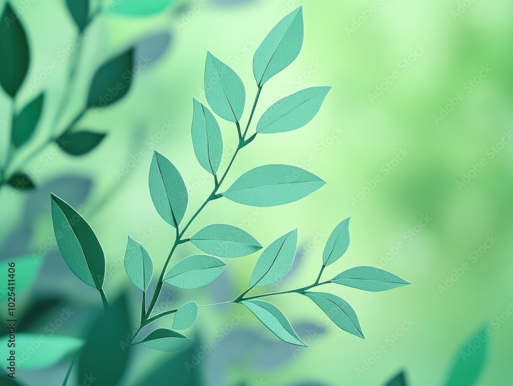 Green leaf against a soft-focus green backdrop in a garden, ideal for a fresh wallpaper theme, Green leaf with a blurred green background in a garden suitable for a fresh wallpaper concept Green leaf against a soft-focus green backdrop in a garden, ideal for a fresh wallpaper theme, Green leaf with a blurred green background in a garden suitable for a fresh wallpaper concept