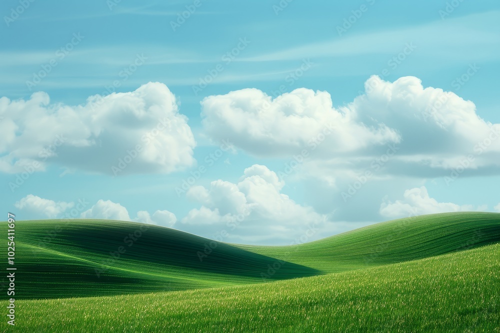 cartoon screensaver. the sky with clouds and green grass. place for the text cartoon screensaver. the sky with clouds and green grass. place for the text