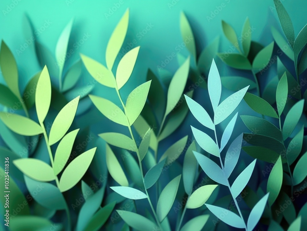 Green plant background with a mix of sharp and blurred focus on the foliage, Green plant background with sharp and blurred foliage. Green plant background with a mix of sharp and blurred focus on the foliage, Green plant background with sharp and blurred foliage.