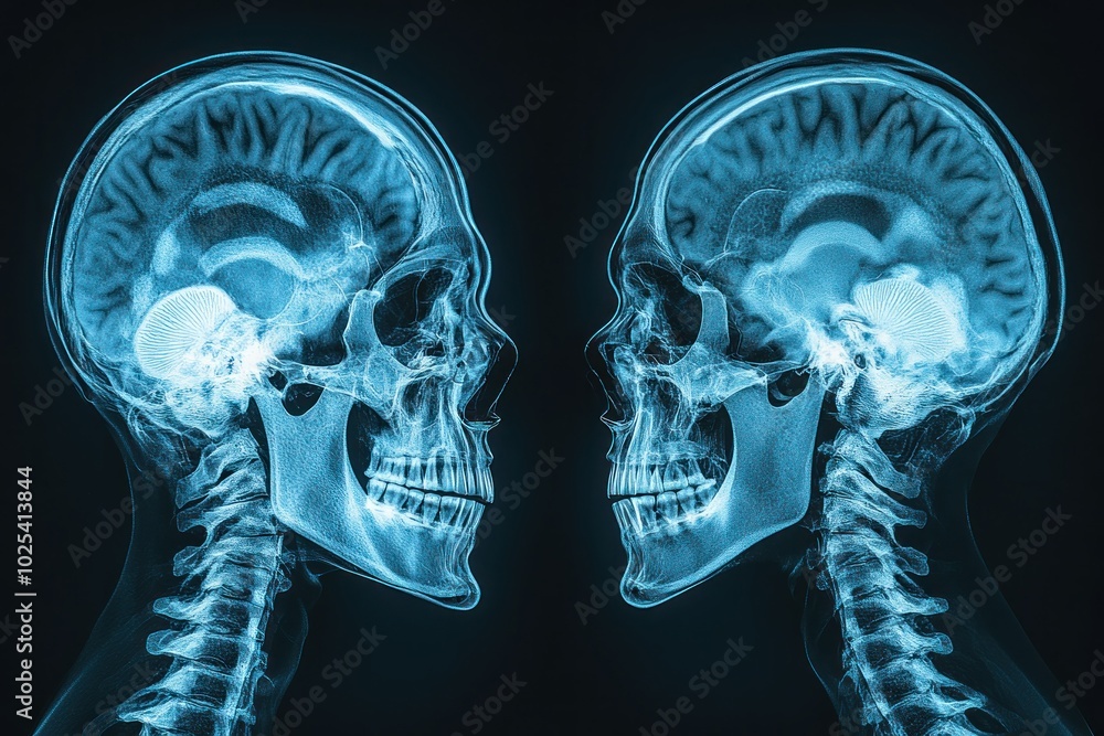 Detailed Ray of Human Skull X-Ray Displayed in High Quality Detailed Ray of Human Skull X-Ray Displayed in High Quality