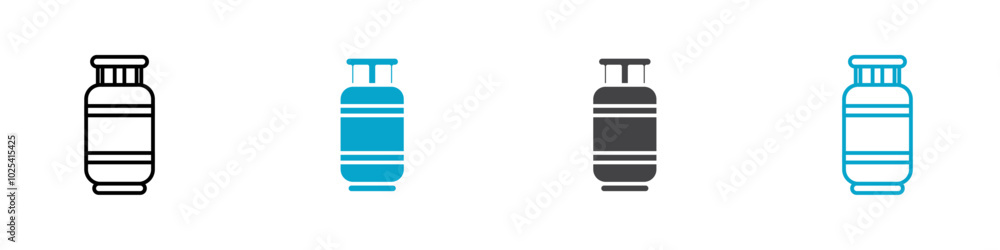 Obraz premium cylinder icon Sign set in black and white