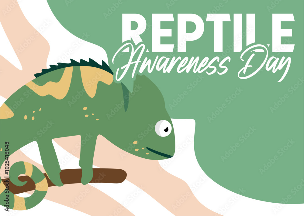 Obraz premium Happy Reptile Awareness Day to reptile lovers