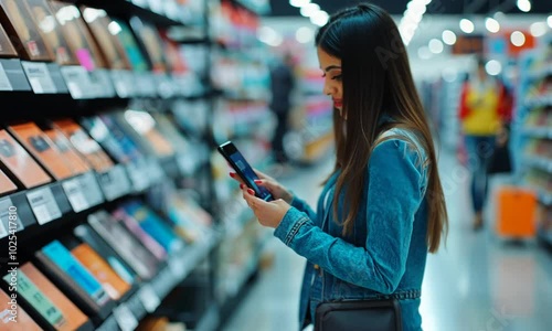 Woman Shopping With Smartphone