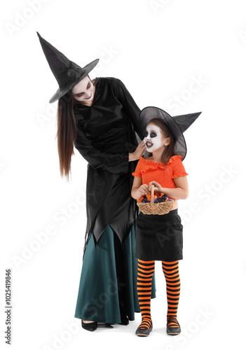 Little girl and her mother ...