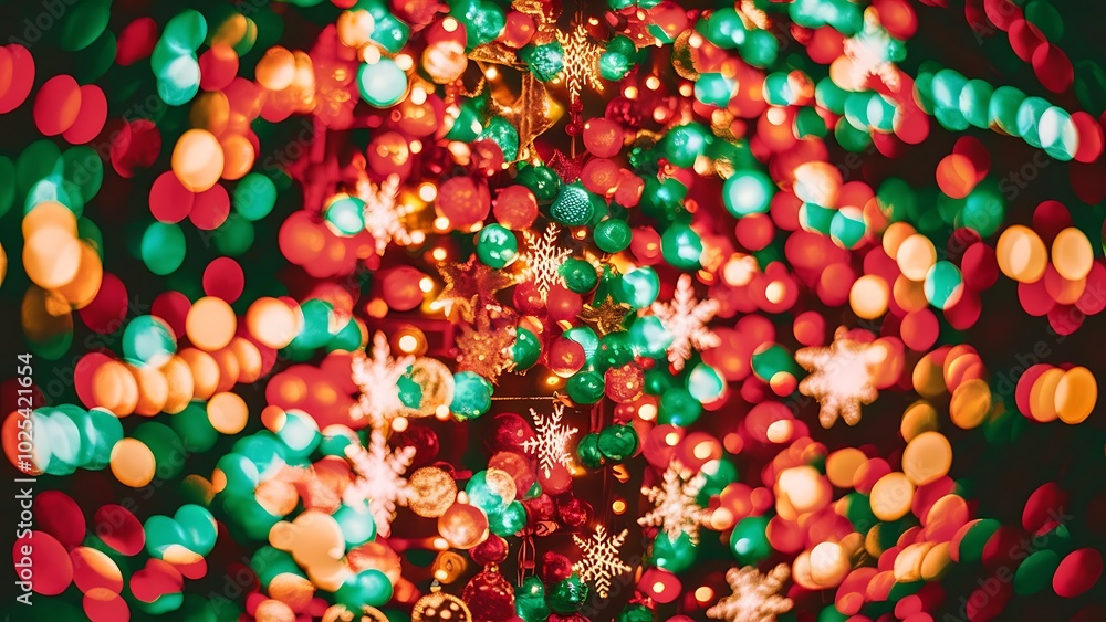 Festive abstract bokeh christmas background Festive abstract bokeh christmas background