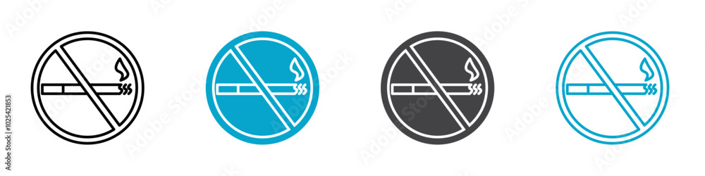 no smoking icon Logo set for web no smoking icon Logo set for web