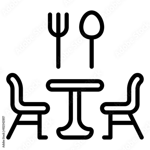 Bar icon, line icon style