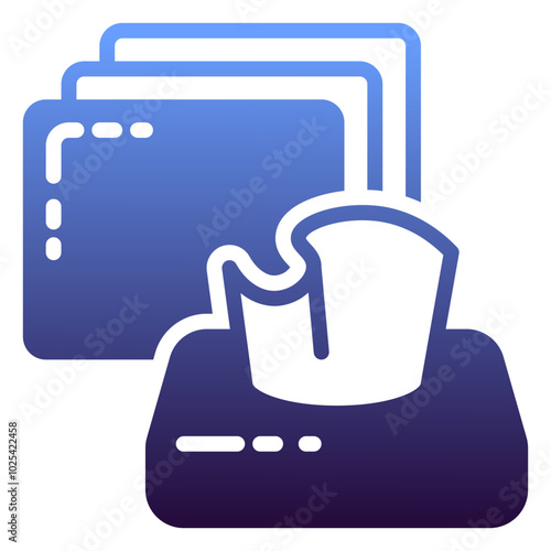 Cup icon, gradient icon style
