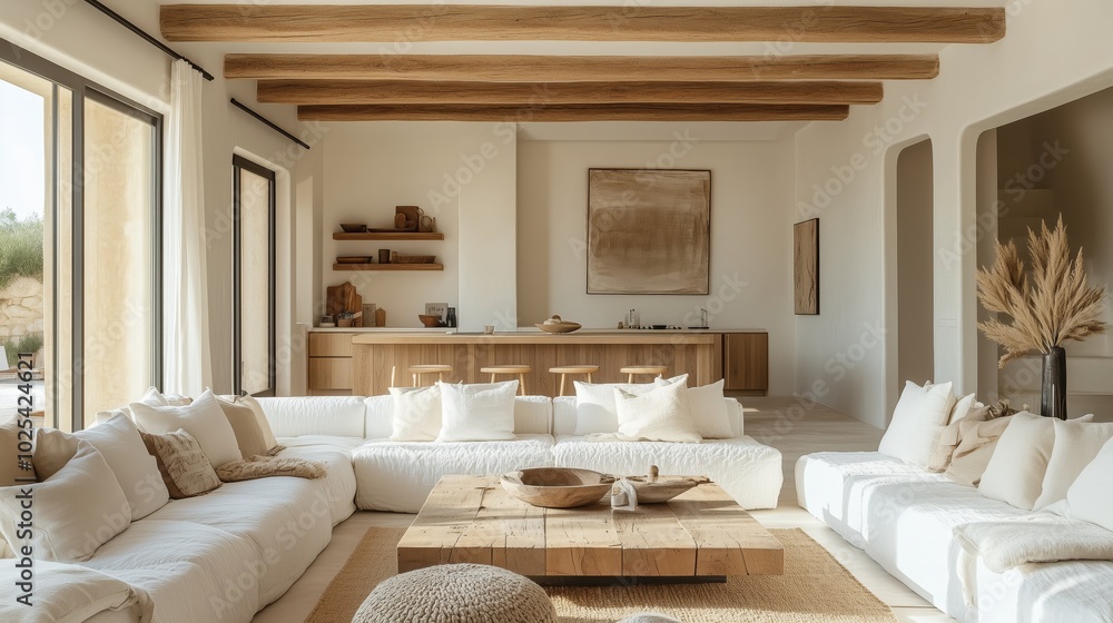 A modern apartment living room A modern apartment living room