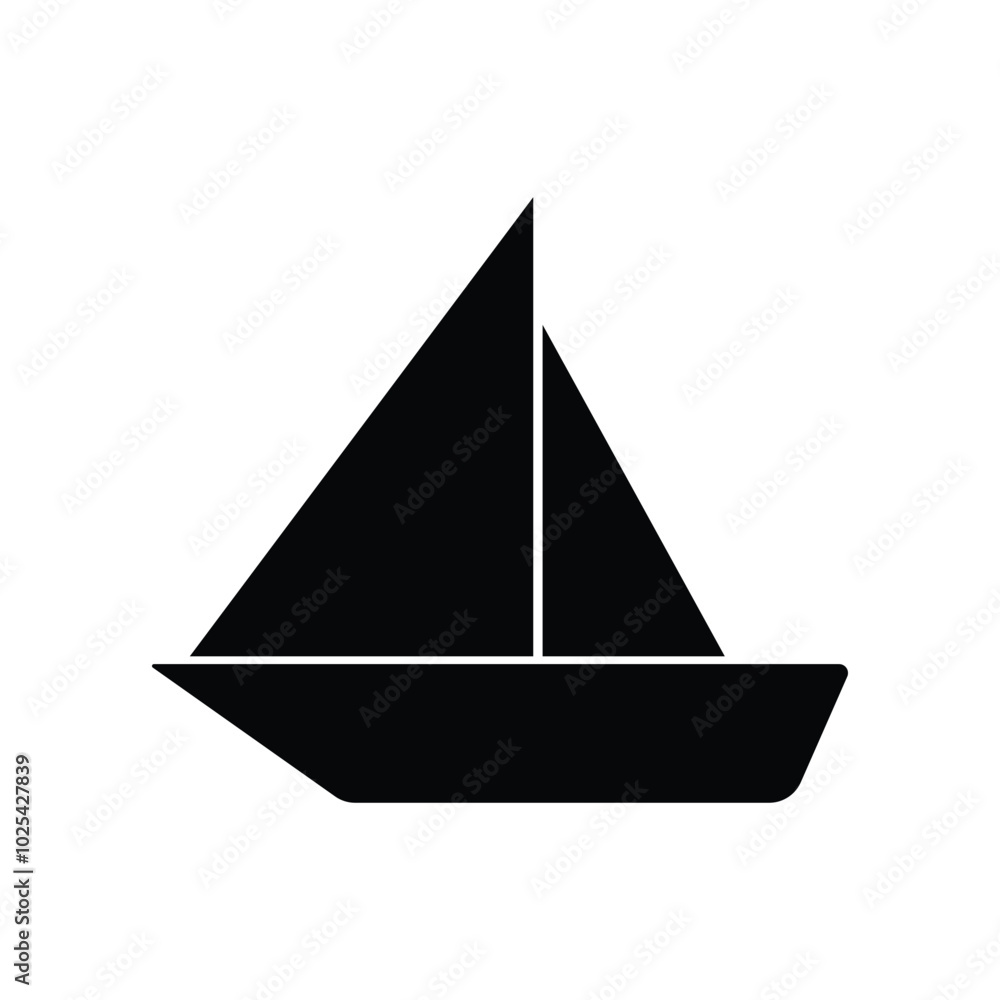 simple sailboat icon simple sailboat icon