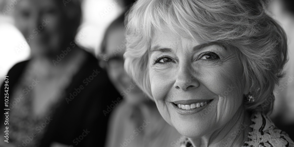 Elderly Woman Smiling at Camera Elderly Woman Smiling at Camera