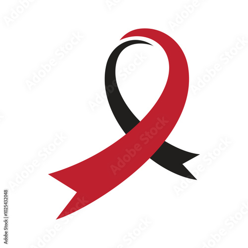 Prostate cancer awareness ribbon