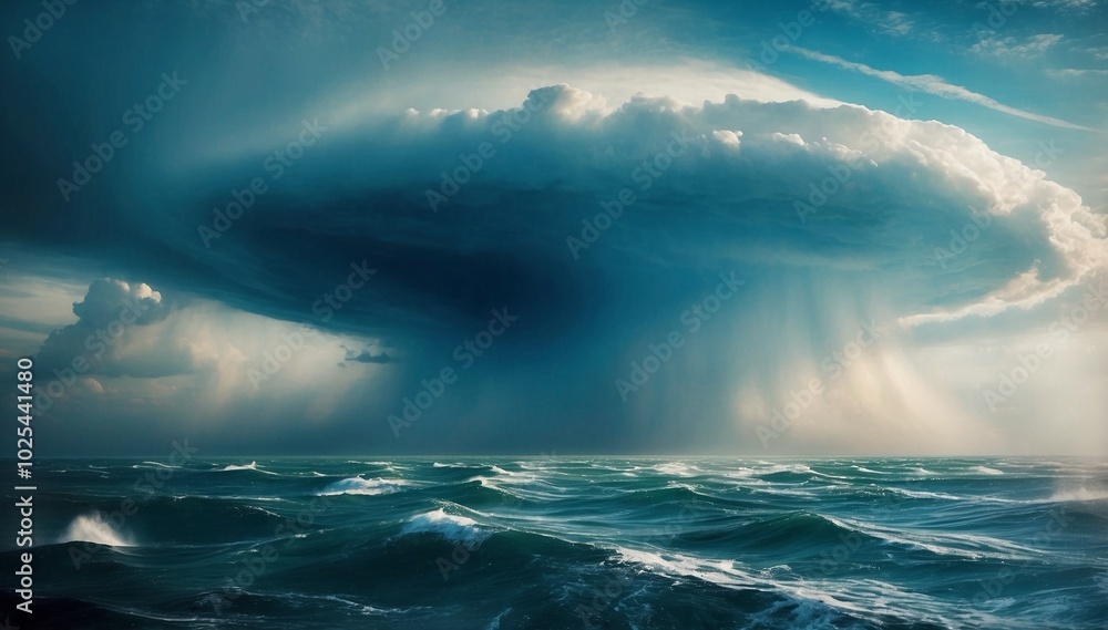 Fototapeta premium storm over the sea