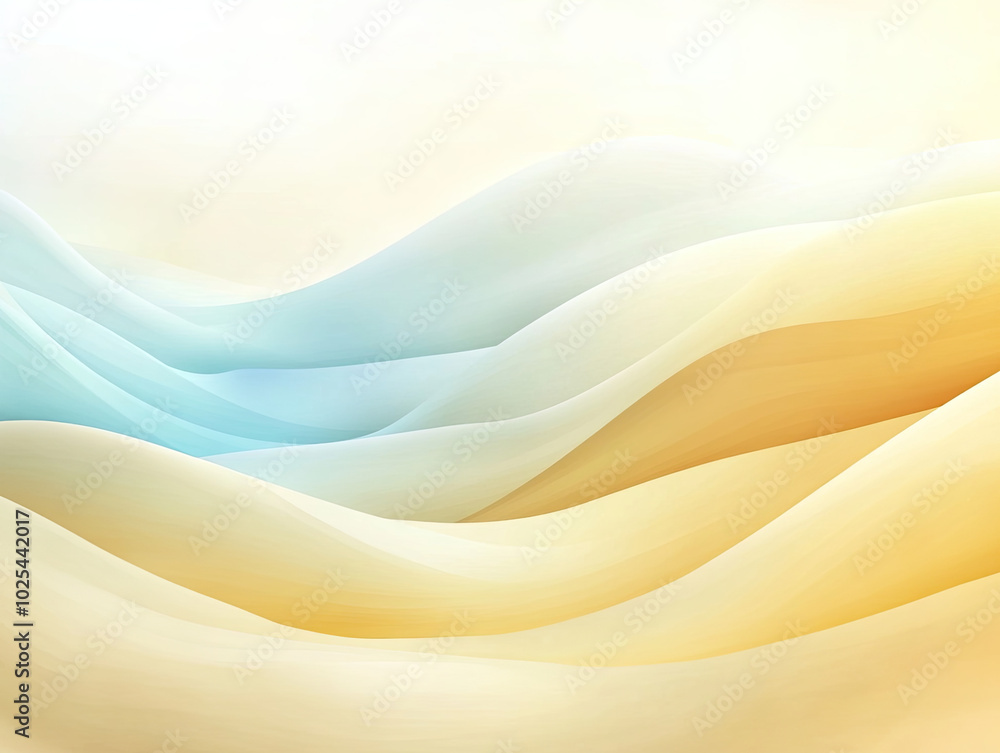 Obraz premium Abstract Sandy Beach Background with Wavy Pattern, Capturing Coastal Vibes