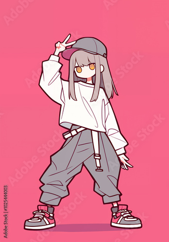 ダンスする女の子　AI