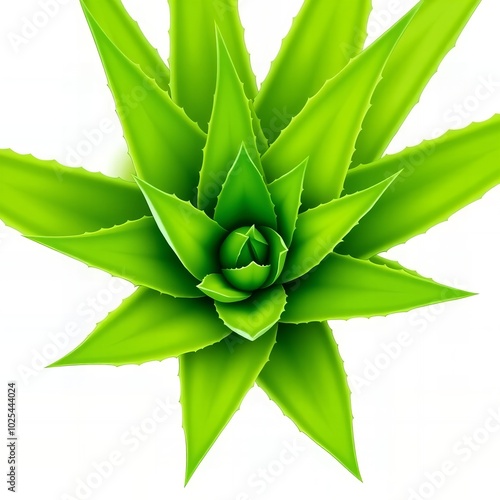 a close up of a green plant with a white background. photo