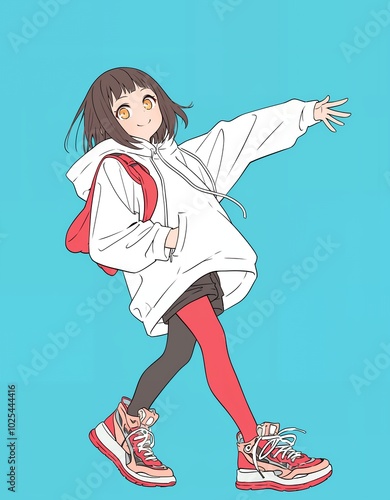 ダンスする女の子　AI