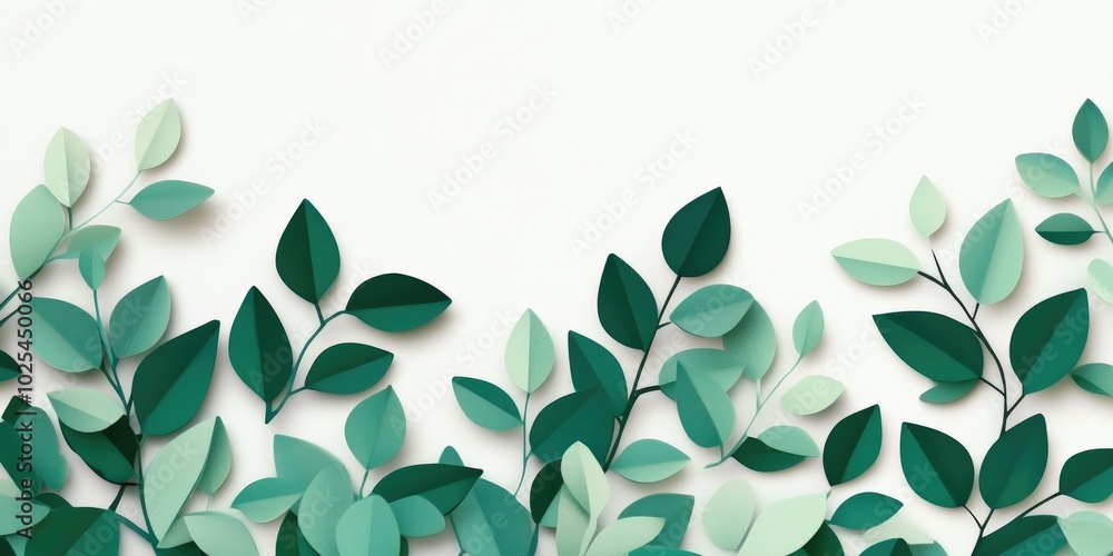 Close-up of green leaves on a white background, perfect for design use, Close up of green leaves on a white background suitable for design applications Close-up of green leaves on a white background, perfect for design use, Close up of green leaves on a white background suitable for design applications