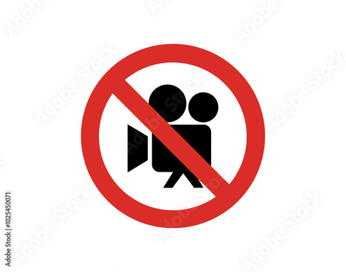 no video sign