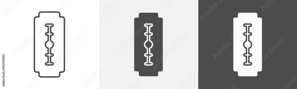 blade icon Outline symbol set blade icon Outline symbol set