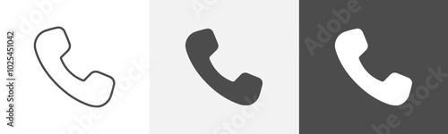 call icon Outline symbol set