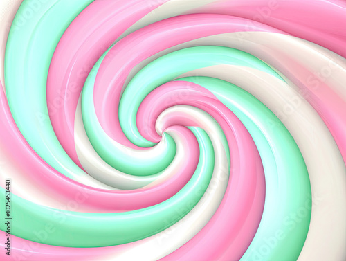 Abstract Candy-Themed Background with Swirled Patterns, Fun and Whimsical photo