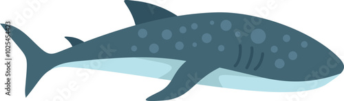 Whale shark swimming underwater with its mouth open