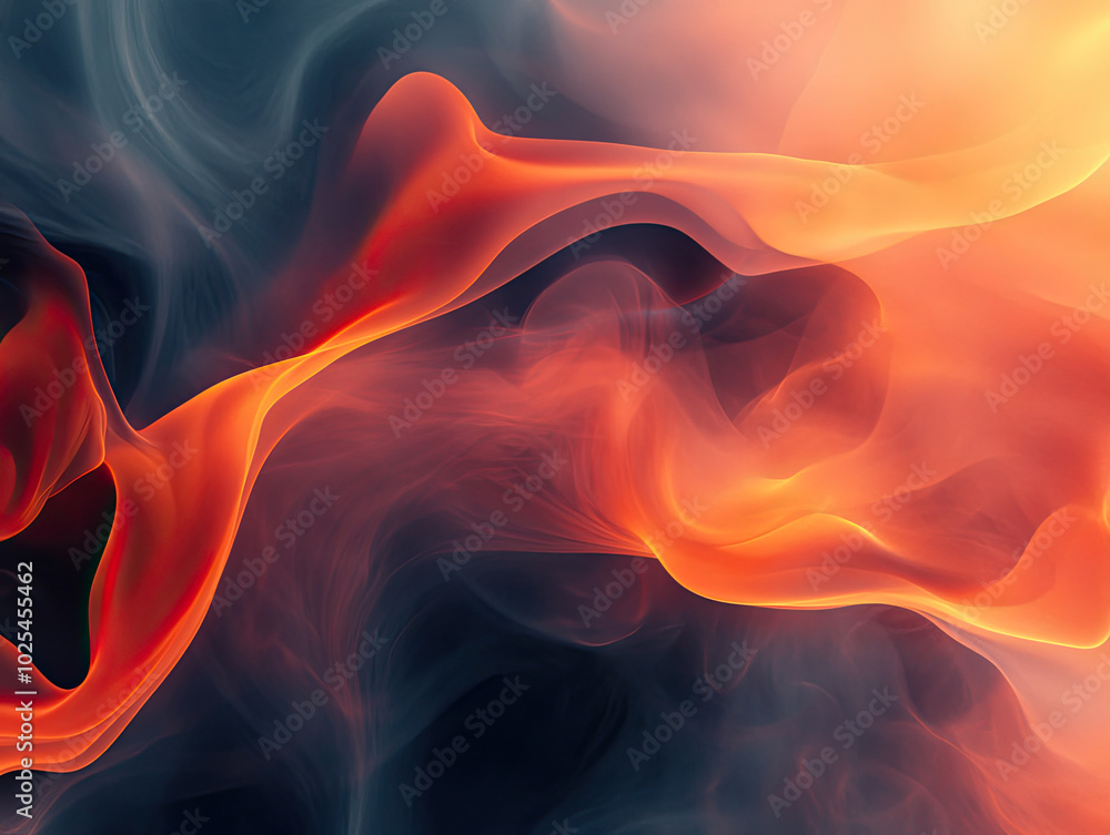 Abstract Gradient Background with Abstract Smoke, Ethereal and Mystical Abstract Gradient Background with Abstract Smoke, Ethereal and Mystical