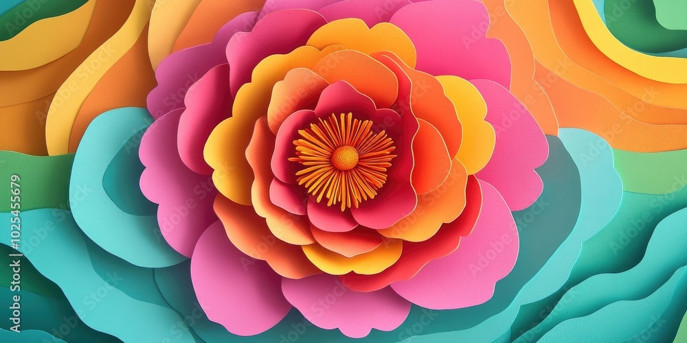 Closeup view of a portulaca flower, featuring a bottom-up perspective, Closeup of a portulaca flower viewed from below Closeup view of a portulaca flower, featuring a bottom-up perspective, Closeup of a portulaca flower viewed from below