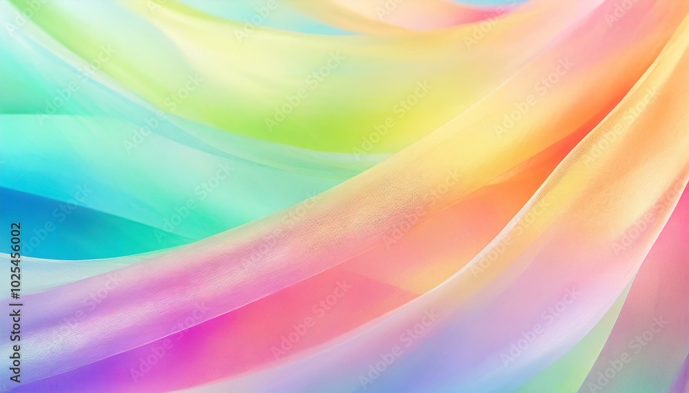 Obraz premium 淡い虹色の壁紙