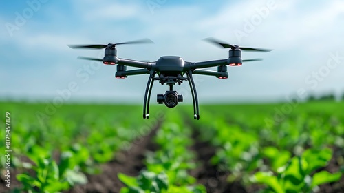 Smart agricultural drones monitoring and optimizing crop growth in real-time