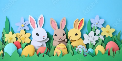 Easter-themed Holland Lop baby bunnies in a charming setting, Adorable Holland Lop baby bunnies in a delightful scene