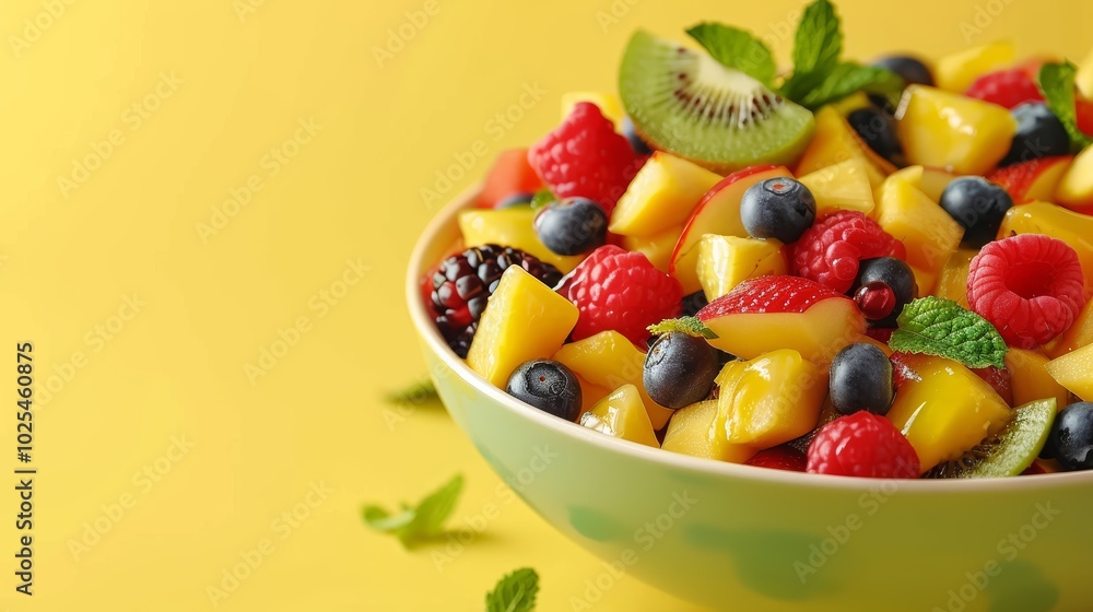 Fresh Fruit Salad in Vibrant Colors Fresh Fruit Salad in Vibrant Colors