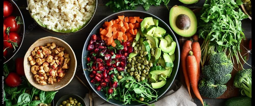 Enjoy a fresh and colorful salad, bursting with crisp vegetables, vibrant greens, and a variety of textures, creating a perfect balance of health and flavor in every bite. Enjoy a fresh and colorful salad, bursting with crisp vegetables, vibrant greens, and a variety of textures, creating a perfect balance of health and flavor in every bite.