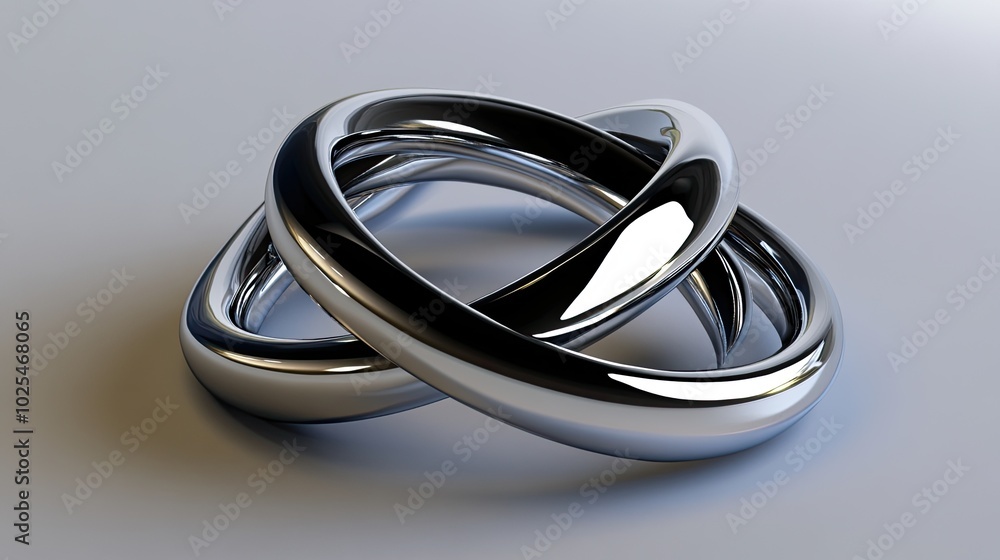 Interlocking Metal Rings on a Smooth Surface Interlocking Metal Rings on a Smooth Surface