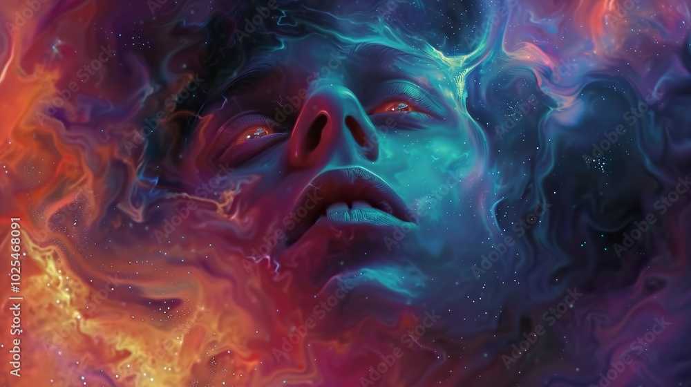 Abstract Psychedelic Artwork: Cosmic Dreamscape Abstract Psychedelic Artwork: Cosmic Dreamscape