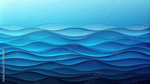 Minimalist blue gradient background with a wavy pattern