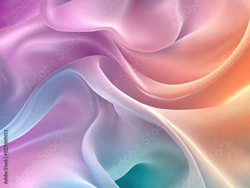 Wallpaper Mural Abstract Gradient Background with Flowing Ribbons for Dynamic and Fluid Visuals Torontodigital.ca
